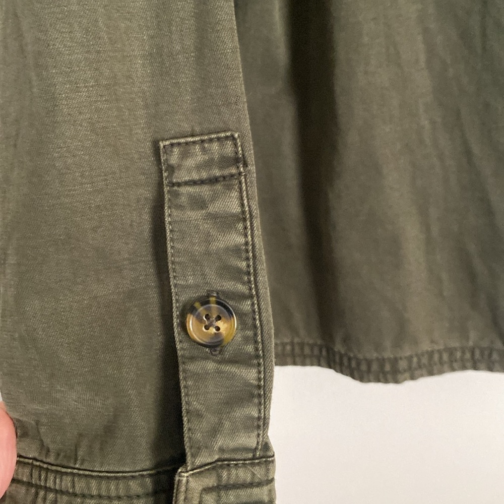 Lucky brand shacket, army green, size L - Picture 6 of 10